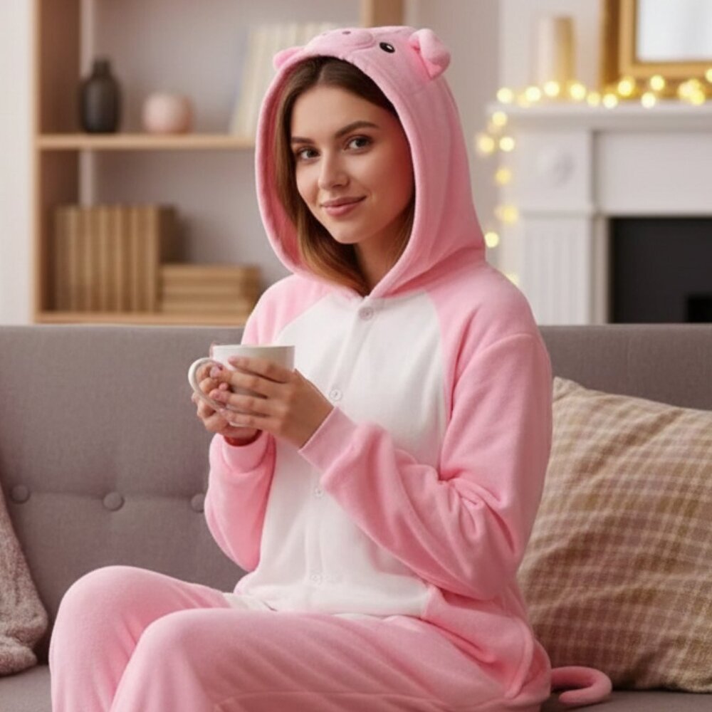 Newcosplay (S) Piggy Onesie Pajamas